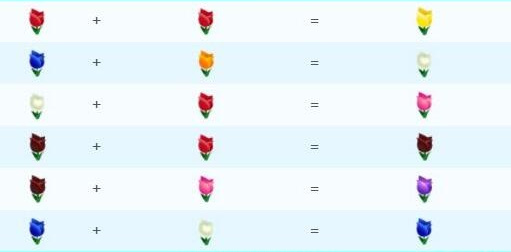 动物之森口袋营地郁金香杂交表 郁金香增产表